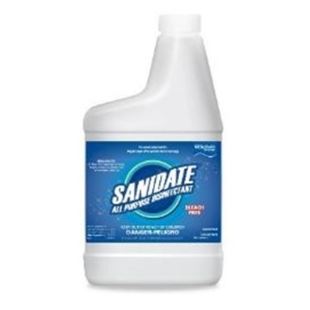 POWERBUILT SaniDate Biosafe Disinfectant Solution for Use w/SaniFlow Device, 64oz 647731